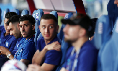 Ελλάδα-Κόσοβο: Στο γήπεδο με πατερίτσες ο Λημνιός (Photos)