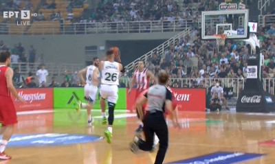 Παναθηναϊκός ΟΠΑΠ-Ολυμπιακός: Τρομερό buzzer beater του Νέντοβιτς (video)