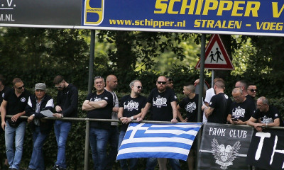 ΠΑΟΚ-Χρόνινγκεν: Πολιορκία για τους παίκτες και τον Λουτσέσκου! (photos)