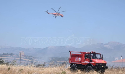 Φωτιά τώρα: Η εικόνα από τα πύρινα μέτωπα - Δύσκολη κατάσταση σε Σχηματάρι και Ηλεία