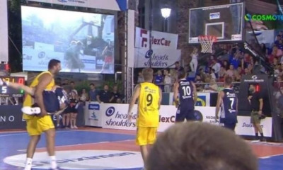 Έπος! Ο Μπουρούσης έκανε... κινητό σκριν στον Πετρούνια (video)