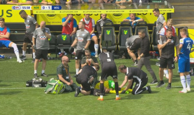 Σοκαριστικός τραυματισμός για Γιαννούλη - Αποχώρησε σε φορείο με μάσκα οξυγόνου (video)