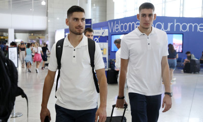 Ολυμπιακός: Έφυγε για την Μπρατισλάβα - Κανονικά ο Μασούρας (photos)