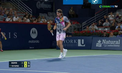 Στέφανος Τσιτσιπάς: Κακή εμφάνιση και πρόωρο αντίο στο Canadian Open (videos)