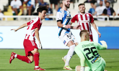 Απόλλων Λεμεσού-Ολυμπιακός: Ντεμπούτο με γκολάρα ο Χουάνγκ (video)