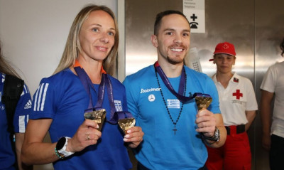 Στην Αθήνα η «νταμπλούχος» Ευρώπης, Ντρισμπιώτη και ο 6άκις Πρωταθλητής, Πετρούνιας (vid+pics)