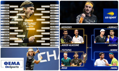 US Open: Το «παραμύθι» του Στέφανου Τσιτσιπά και ο «δράκος» της καριέρας του! (videos)