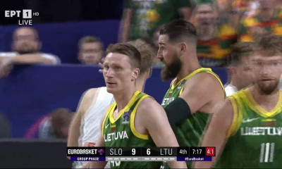 Eurobasket 2022: Τρομερή άμυνα του Γκριγκόνις - Άρπαξε την μπάλα από τον Ντόντσιτς (videos)