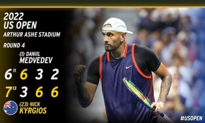 US Open: «Killer» ο Νικ Κύργιος εκθρόνισε τον Ντανιίλ Μεντβέντεφ (vid)