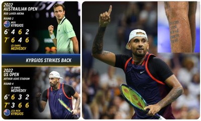 US Open: Το tattoo του Κύργιου, η βεντέτα με την Μεντβέντεφ και ο «πιο ηλίθιος πόντος του» (pic+vid)