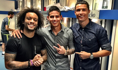 Ολυμπιακός: Από galacticos... Πειραιώτες τα φιλαράκια Χάμες Ροντρίγκες και Μαρσέλο (photos)