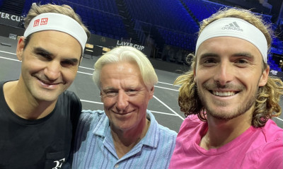 Fedeborgipas: Ο Στέφανος Τσιτσιπάς «βάφτισε» τη συνάντηση κορυφής με Φέντερερ και Μποργκ (photo)