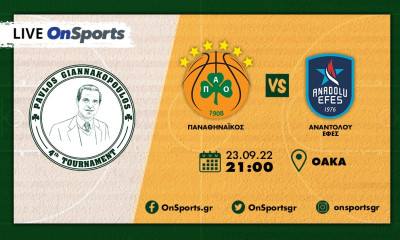 Live Chat το 4ο τουρνουά «Παύλος Γιαννακόπουλος»: Παναθηναϊκός-Αναντολού Εφές 86-71 (Τελικό)