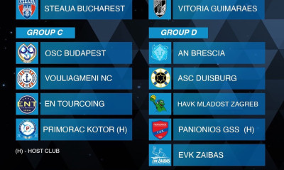 LEN Champions League: Στα «μαλακά» ο ΝΟ Βουλιαγμένης, στα δύσκολα αλλά γηπεδούχος ο Πανιώνιος