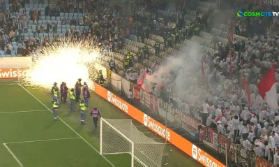 Europa League: Επεισόδια και διακοπή στο Μάλμε-Ουνιόν Βερολίνου! (video)
