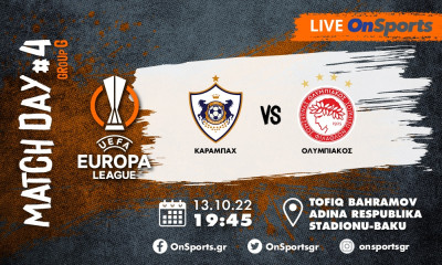 Live Chat Καραμπάχ-Ολυμπιακός 0-0 (Τελικό)