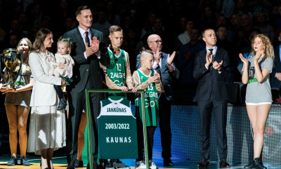 Ζαλγκίρις: Συγκίνηση για Γιανκούνας στο Κάουνας – Αποσύρθηκε η φανέλα του (video)