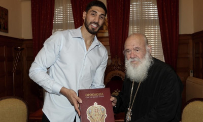 Ενές Καντέρ: Επίσκεψη στον αρχιεπίσκοπο Ιερώνυμο - «Ο Ερντογάν θέλει πόλεμο»