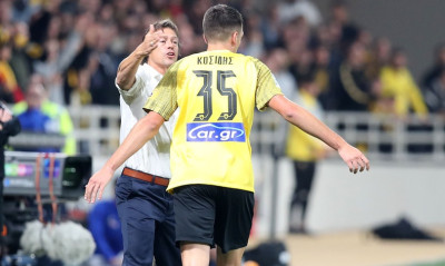 ΑΕΚ-ΠΑΣ Γιάννινα: Σε πελάγη ευτυχίας ο Κοσίδης για το γκολ - «Στιγμή δικαίωσης» (video)