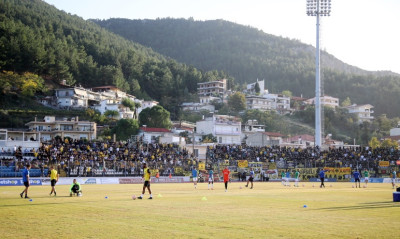 Λεβαδειακός-ΑΕΚ: Κιτρινόμαυρη η Λιβαδειά - Δυναμική παρουσία οπαδών της Ένωσης (video)
