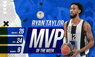 ΕΣΑΚΕ: Ο Τέιλορ MVP της 3ης αγωνιστικής