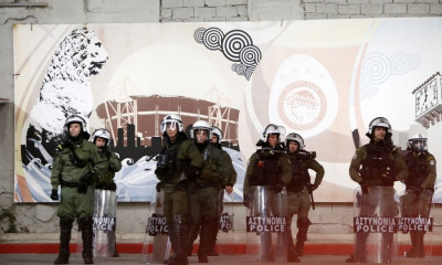 Ολυμπιακός-Ναντ: Επεισόδια έξω από το «Γεώργιος Καραϊσκάκης» πριν από τη σέντρα