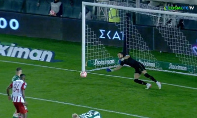 Παναθηναϊκός-Ολυμπιακός: Κρατάει το «μηδέν» με απίθανες επεμβάσεις ο Μπρινιόλι (video)