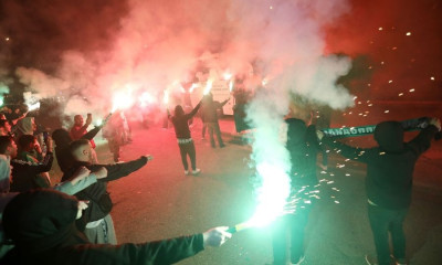Παναθηναϊκός: Τρέλα στο Αγρίνιο - Υποδοχή με αποθέωση και... τίτλο (photos)