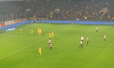 ΑΕΚ-ΟΦΗ: Η φάση με το πέναλτι του Άμραμπατ και η γκολάρα του Γκατσίνοβιτς (videos)