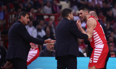 Ολυμπιακός-Παρτιζάν: Ξέσπασμα Μπαρτζώκα - Έγινε έξαλλος με τον Παπανικολάου (video+photos)