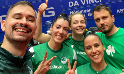 Europe Cup: «Άλμα» πρόκρισης για τον Παναθηναϊκό - 3-0 την Λιντς Φρόσμπεργκ στην Αυστρία