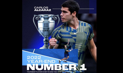 ATP Finals: Έγραψε Ιστορία ο Κάρλος Αλκαράθ - Ο νεαρότερος Νο 1 όλων των εποχών σε year end (vid)