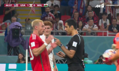 Μουντιάλ 2022: Τρομερές μάχες στο ΗΠΑ-Ουαλία, πήρε κάρτα και ο Μπέιλ (vids)