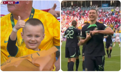 Κατάρ 2022 - Αυστραλία: Ο τρελός πανηγυρισμός του Ντιουκ με τον γιο του στην κερκίδα (video)