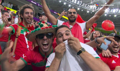 Μουντιάλ 2022: Έξαλλα πανηγύρια οι Μαροκινοί (Video)