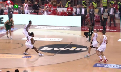 Ολυμπιακός - Παναθηναϊκός: Το σκάνδαλο με το διπλό φάουλ στον Μπέικον στην εκπνοή (video)