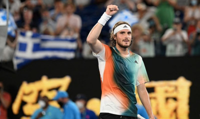 Στέφανος Τσιτσιπάς: «Ντύθηκε» Μέσι και στηρίζει την Αργεντινή στο Μουντιάλ (photo)