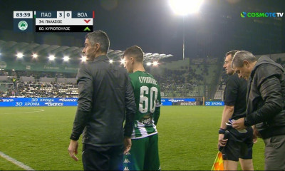 Παναθηναϊκός-Βόλος: Ζεστό χειροκρότημα στο ντεμπούτο του Κυριόπουλου (video)