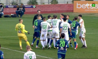 Μακεδονικός - Παναθηναϊκός Β': Ήρθαν στα χέρια οι παίκτες, «μπούκαρε» ο Καλιτζάκης (video+photos)