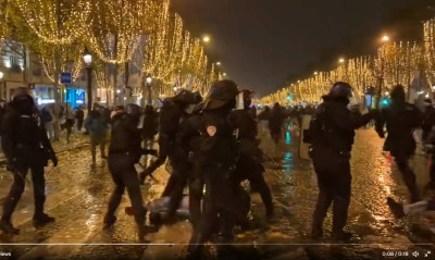 Μουντιάλ 2022-Γαλλία: Νέα επεισόδια με φόντο τα Ηλύσια Πεδία και 227 συλλήψεις στο Παρίσι (vid)