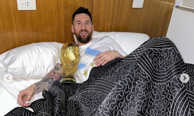 Μουντιάλ 2022 – Επική ανάρτηση του Λιονέλ Μέσι: Κοιμήθηκε αγκαλιά με την Κούπα o GOAT (photo)