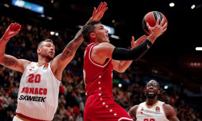 Αρμάνι Μιλάνο-Μονακό 79-71: Επική ανατροπή με Μπάρον!