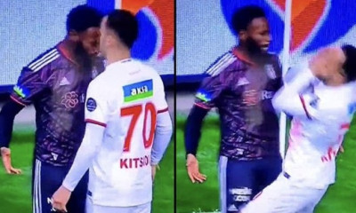 Χαμός στο Γκαζιαντέπ-Μπεσίκτας, δέχθηκε κουτουλιά ο Κίτσιου (video)