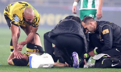 ΑΕΚ - Παναθηναϊκός: Νέα διακοπή, έγιναν ράμματα στον Χατζισαφί (video+photos)