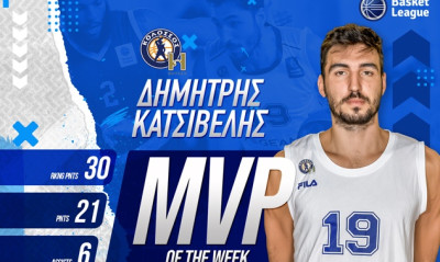 ΕΣΑΚΕ: Πολυτιμότερος παίκτης ο Κατσίβελης