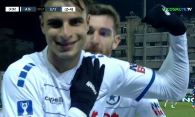 Ατρόμητος-Ολυμπιακός: Ο Τζοβάρας βάζει μπροστά τους Περιστεριώτες (Video)