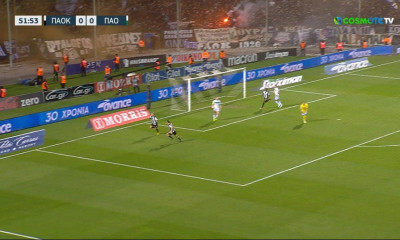 ΠΑΟΚ-Παναθηναϊκός: Γκάφα του Βαγιαννίδη, άνοιξε το σκορ ο Μπράντον Τόμας (video)