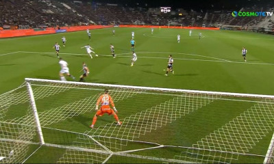 ΠΑΟΚ-Παναθηναϊκός: Οβίδα του Τσέριν στο οριζόντιο δοκάρι! (video)