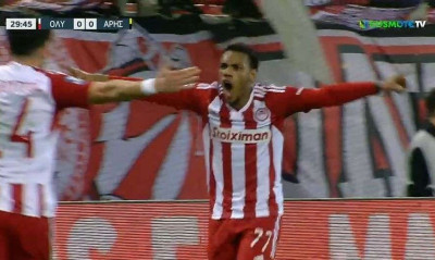 Ολυμπιακός-Άρης: Γκάρι Ροντρίγκες και 1-0 (Video)