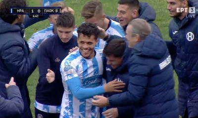 Ηρακλής-ΠΑΟΚ Β': Θαυμάσια κεφαλιά του Γιουμπιτάνα και 1-0 ο «γηραιός» (video)